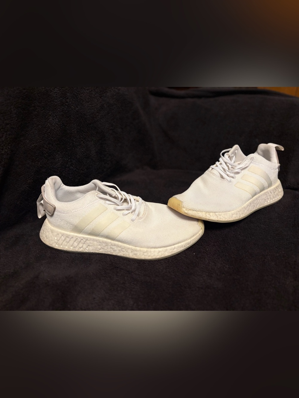 Adidas Originals NMD R2 CQ2401 Triple White Size Men’s 11 See Pics For Condition